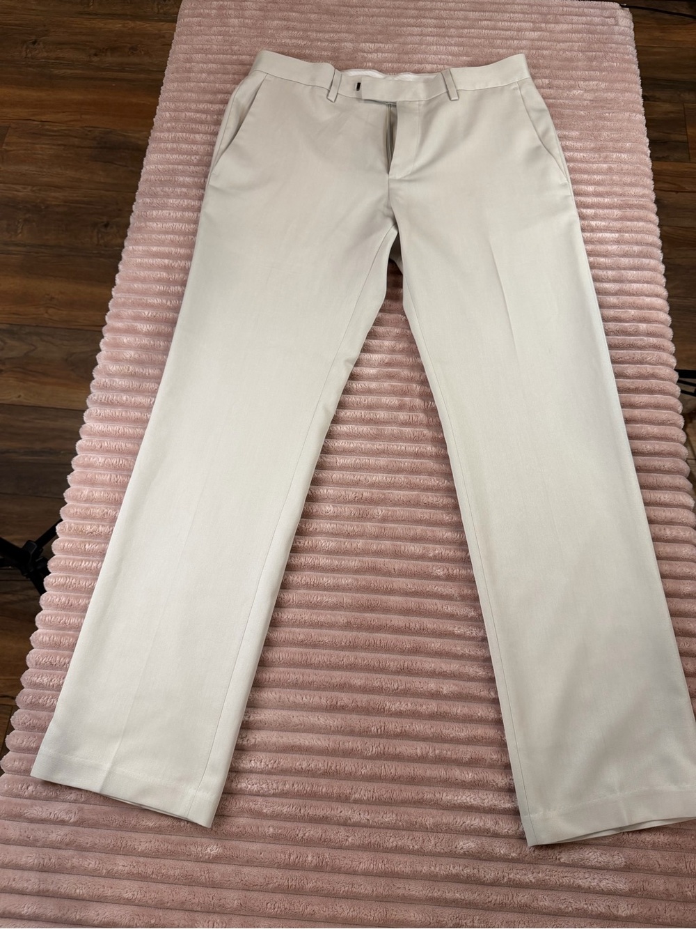 Kenneth Cole Reaction Men's Cream Dress Pants
